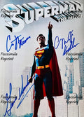 CHRISTOPHER REEVE MARGOT KIDDER & GENE HACKMAN FACSIMILE SIGNED POSTER 8"X11"#10