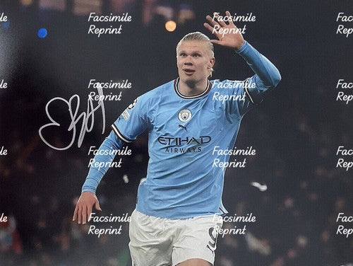 ERLING HAALAND NORWAY 2026 FIFA FOOTBALL FACSIMILE SIGNED PHOTO 8"X11".#2