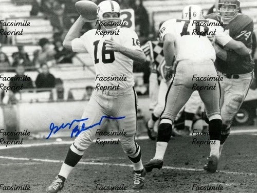 GEORGE BLANDA BASEBALL PLAYER FACSIMILE SIGNED PHOTO 8"x11".