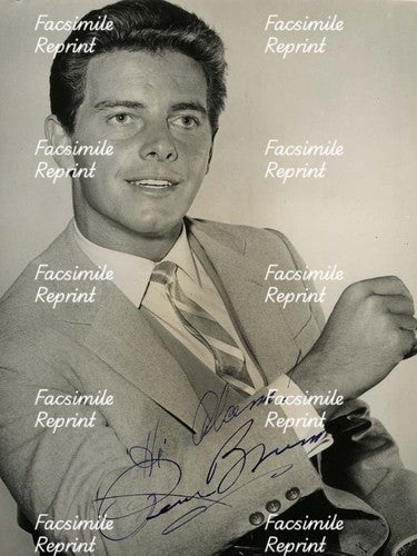 PETER BROWN AMERICAN ACTOR FACSIMILE SIGNED REPRINT VINTAGE B/ W PHOTO 8"X11".#2