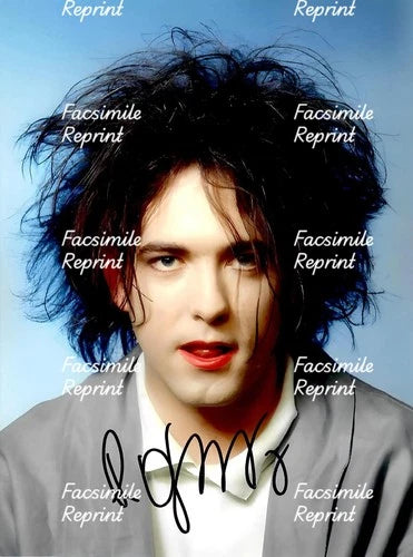 THE CURE ROBERT SMITH ENGLISH ROCK BAND FACSIMILE SIGNED PHOTO 8"X11".#2