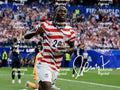 FOLARIN BALOGUN AMERICAN SOCCER  2026 FACSIMILE SIGNED GLOSSY PHOTO 8"X11". #2